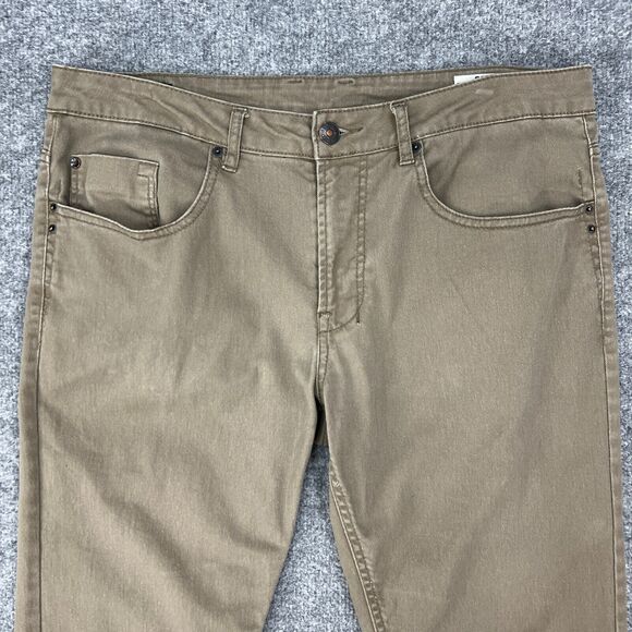 Buffalo David Bitton Jeans Mens 34 Brown Sam-X Slim Straight Leg Stretch Cotton - Picture 3 of 11